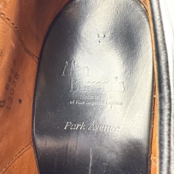 Allen Edmonds Mens Cap Toe Black Leather Oxford Dress Shoe Size 11 Lace Up - Picture 10 of 10